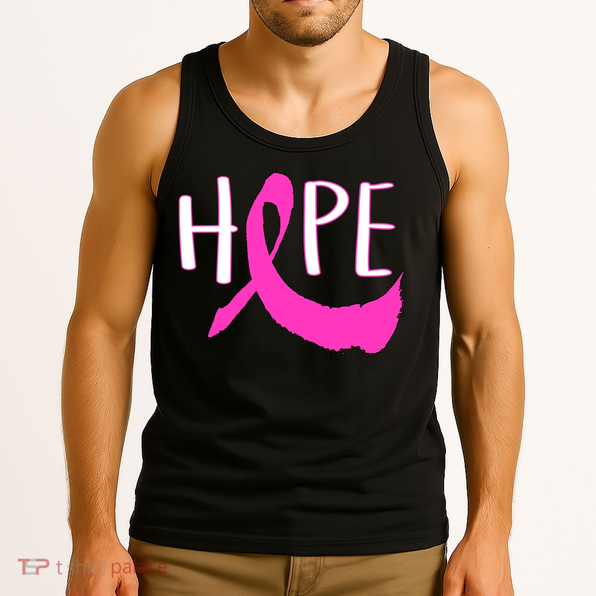 Hope Breast Cancer Awareness Logo  Tank Top