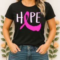 Hope Breast Cancer Awareness Logo  Women's T-Shirt thumb 2