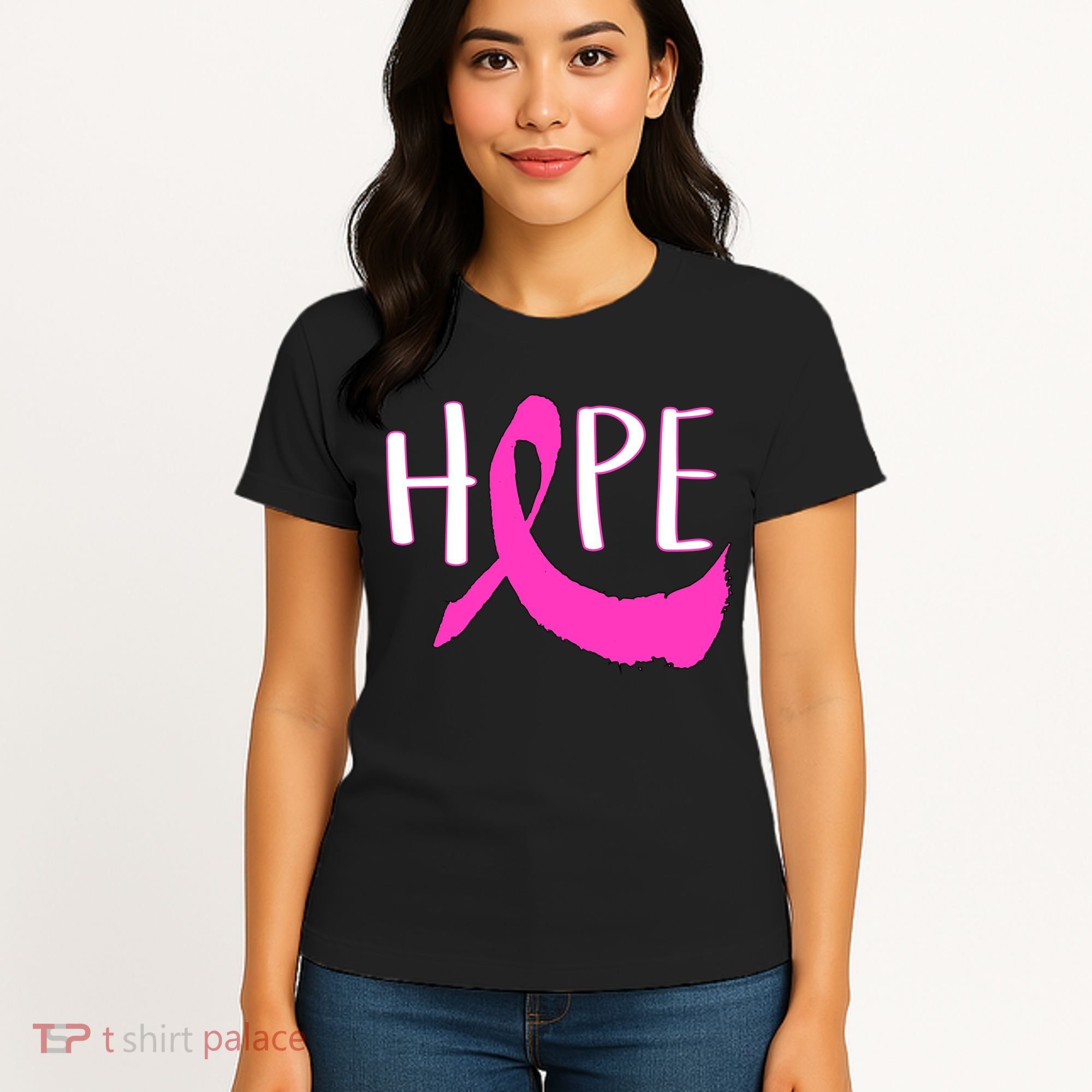 Hope Breast Cancer Awareness Logo  Women's T-Shirt