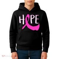 Hope Breast Cancer Awareness Logo  Kids Hoodie thumb 4