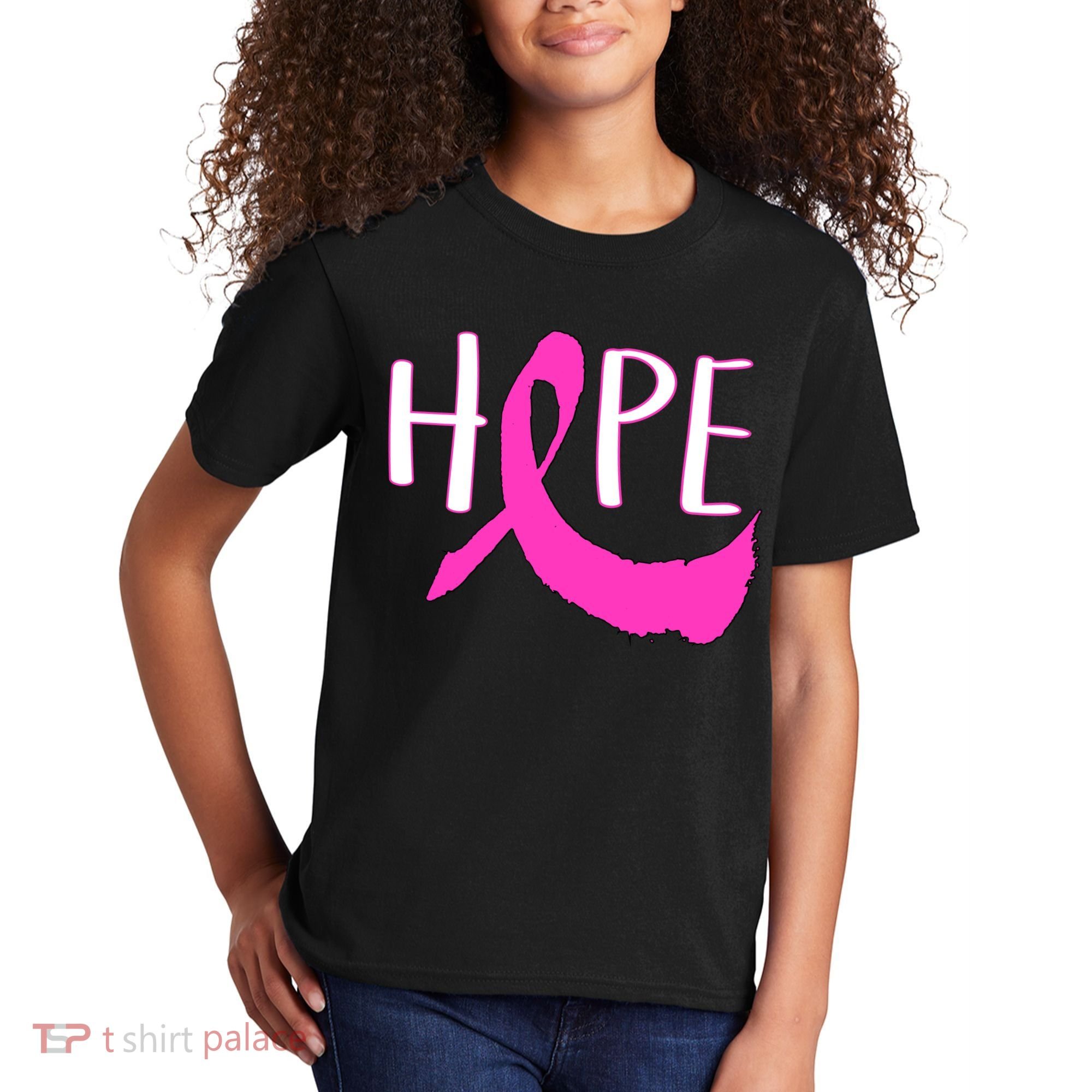 Hope Breast Cancer Awareness Logo  Kids T-Shirt