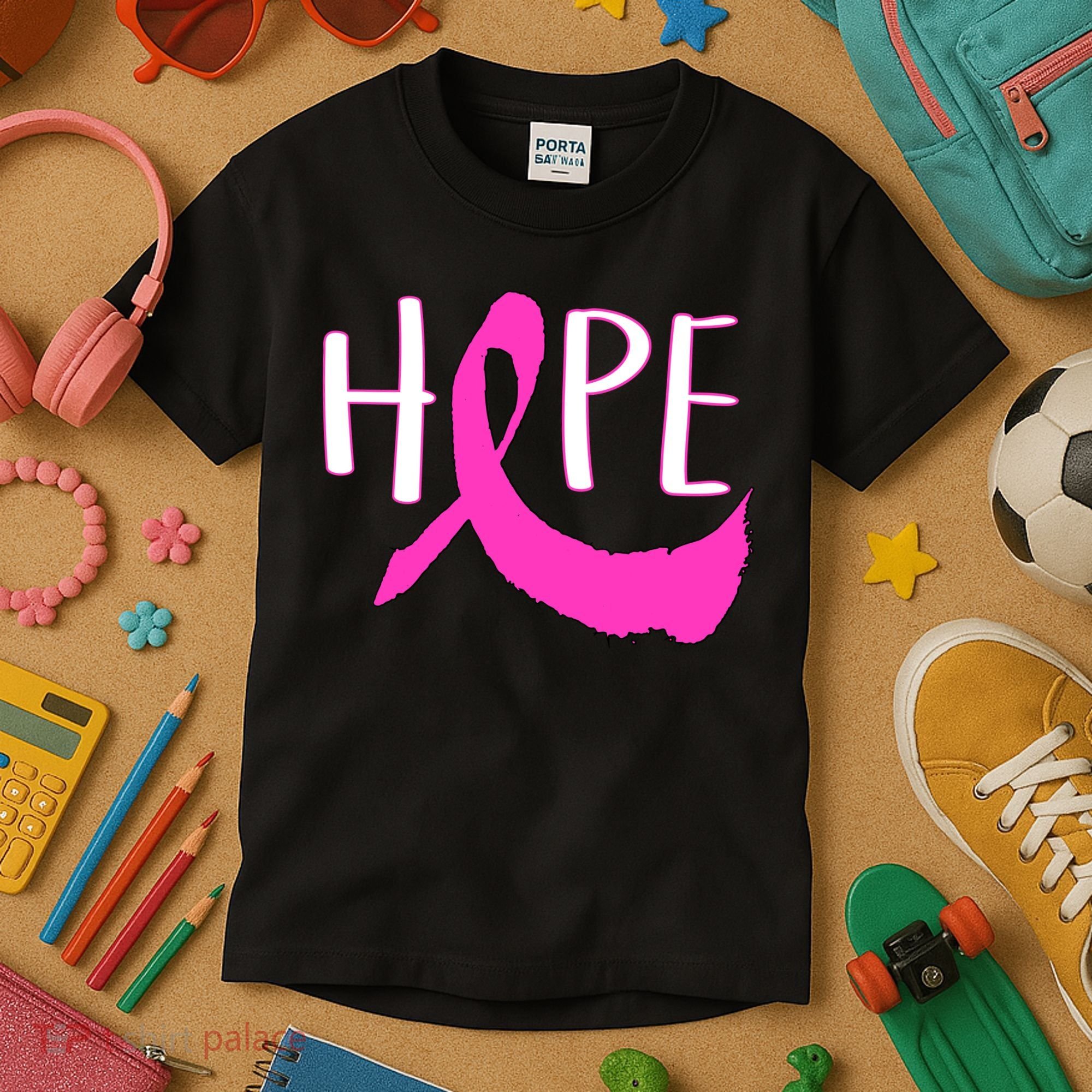 Hope Breast Cancer Awareness Logo  Kids T-Shirt
