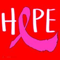 Hope Breast Cancer Awareness Logo  Santa Hat thumb 1