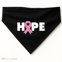 Hope Breast Cancer Awareness Ribbon USA-Made Doggie Bandana thumb 0