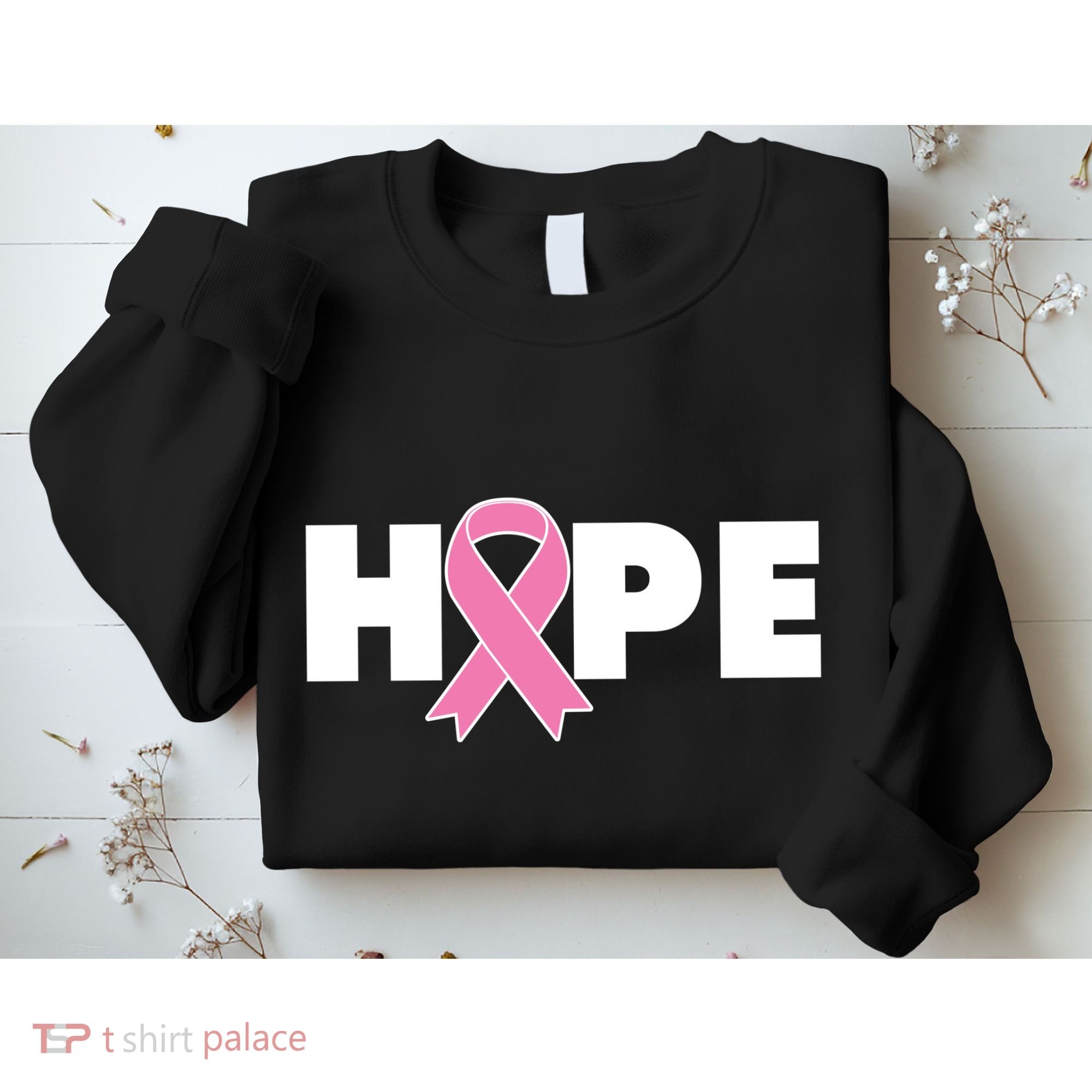 Hope Breast Cancer Awareness Ribbon Sweatshirt