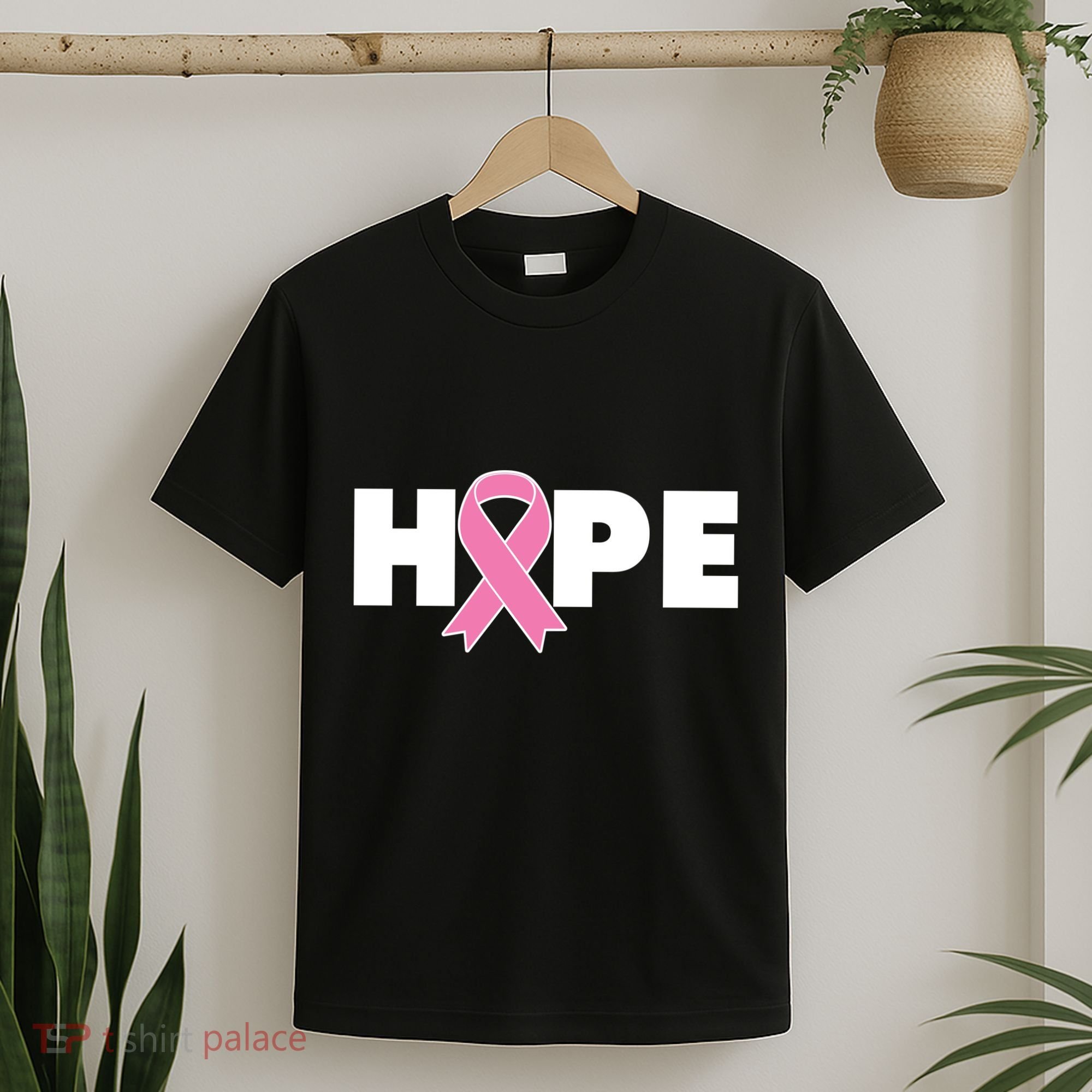 Hope Breast Cancer Awareness Ribbon T-Shirt