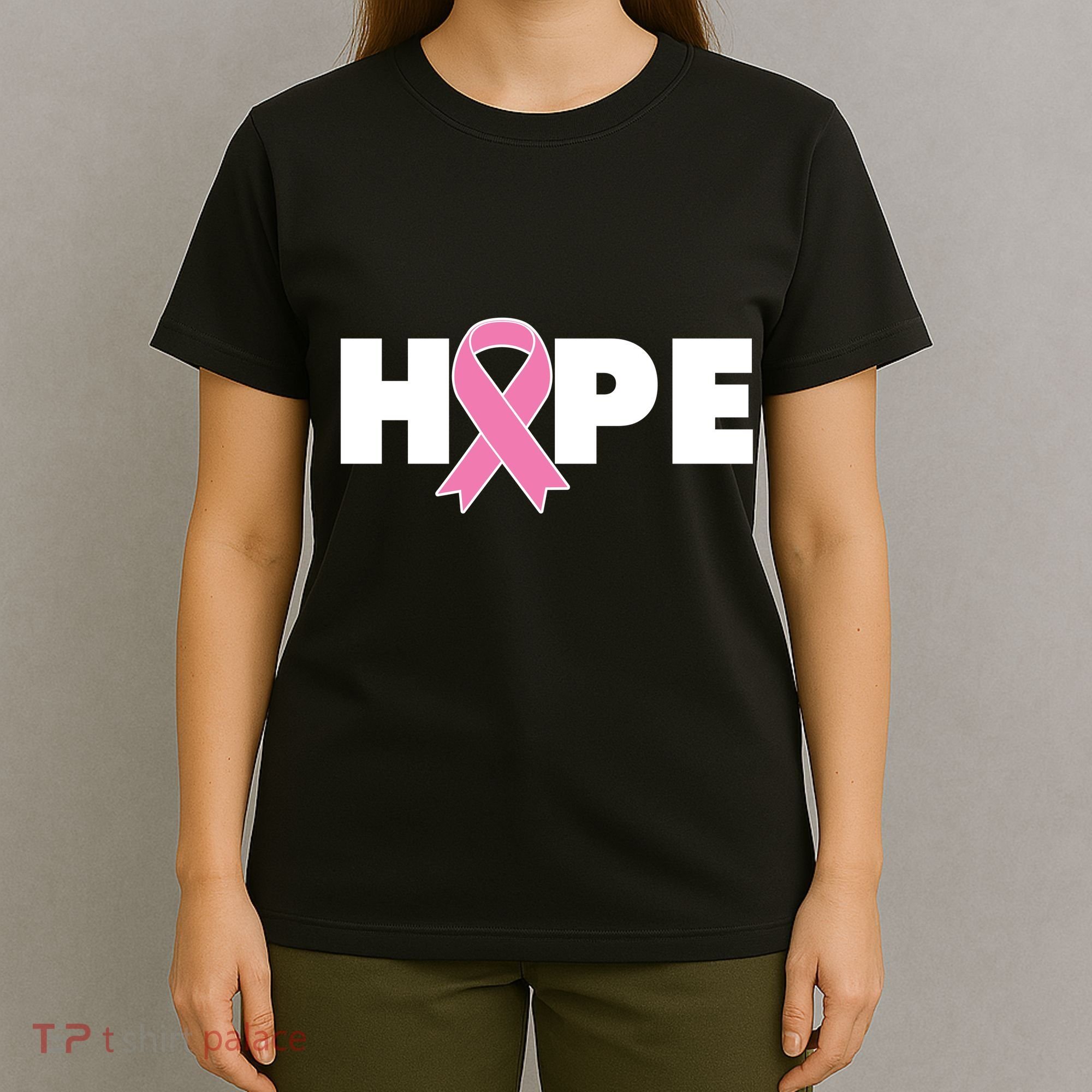 Hope Breast Cancer Awareness Ribbon T-Shirt