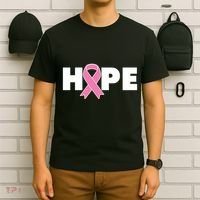 Hope Breast Cancer Awareness Ribbon T-Shirt thumb 6