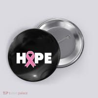 Hope Breast Cancer Awareness Ribbon Button thumb 0