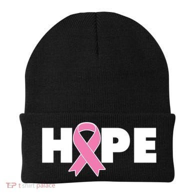 Hope Breast Cancer Awareness Ribbon Beanie