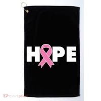 Hope Breast Cancer Awareness Ribbon Golf Towel thumb 0