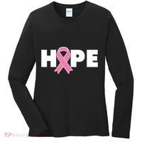 Hope Breast Cancer Awareness Ribbon Women's Long Sleeve Shirt thumb 0
