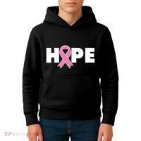 Hope Breast Cancer Awareness Ribbon Kids Hoodie thumb 4