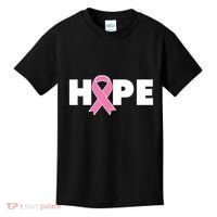 Hope Breast Cancer Awareness Ribbon Kids T-Shirt thumb 0