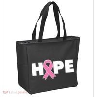 Hope Breast Cancer Awareness Ribbon Tote Bag thumb 2