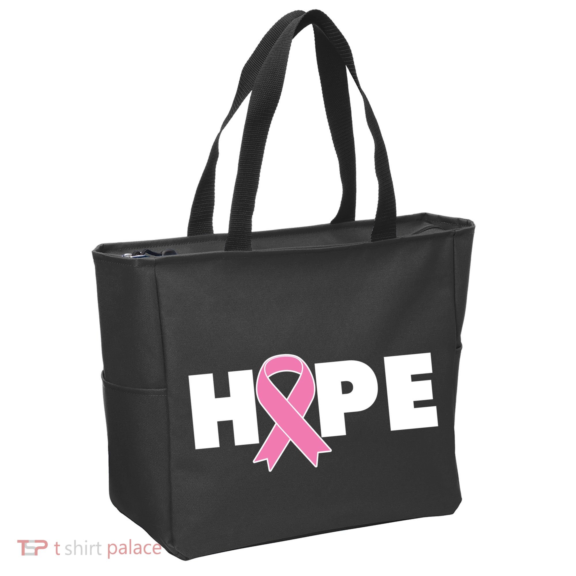 Hope Breast Cancer Awareness Ribbon Tote Bag