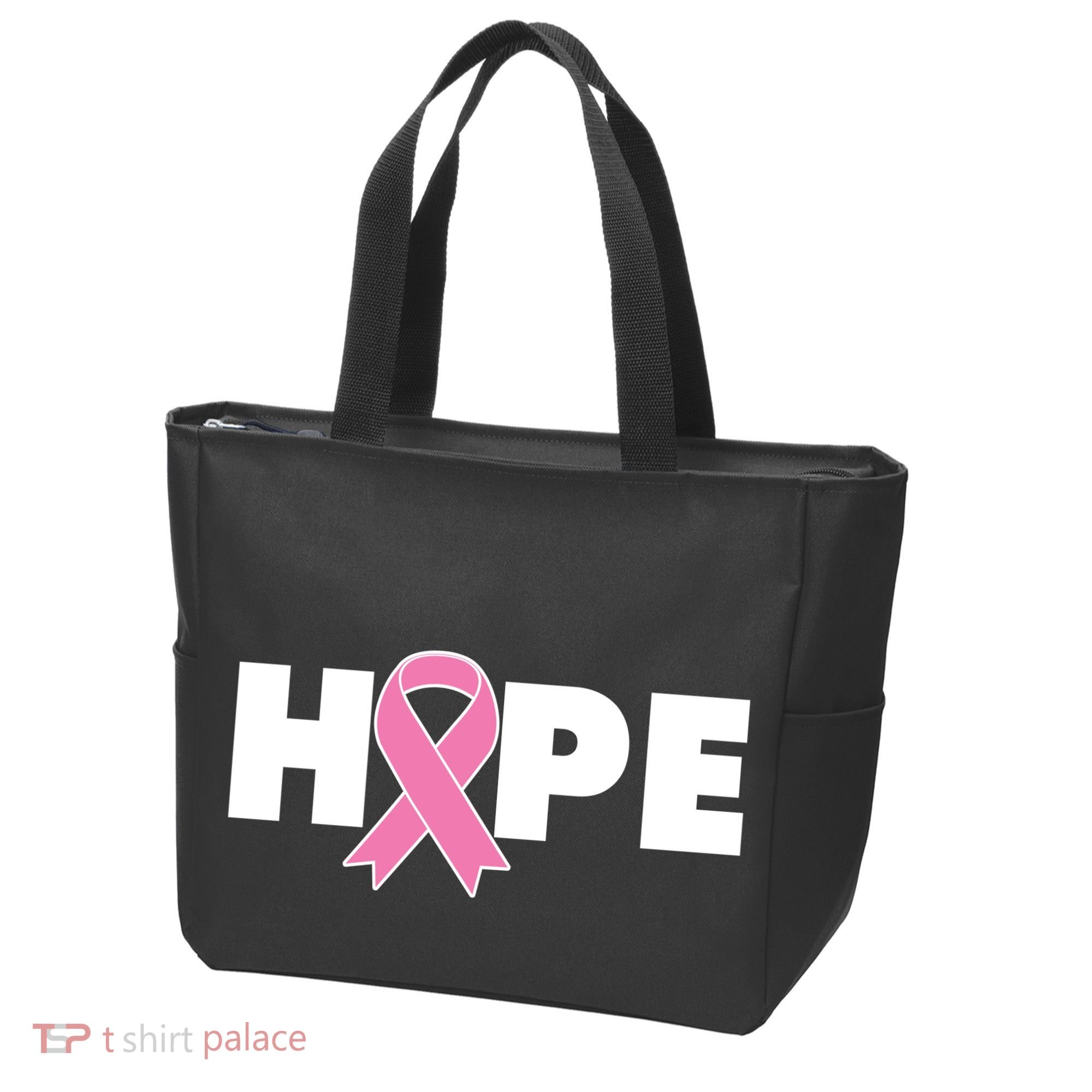 Hope Breast Cancer Awareness Ribbon Tote Bag