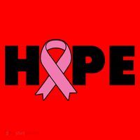 Hope Breast Cancer Awareness Ribbon Santa Hat thumb 1