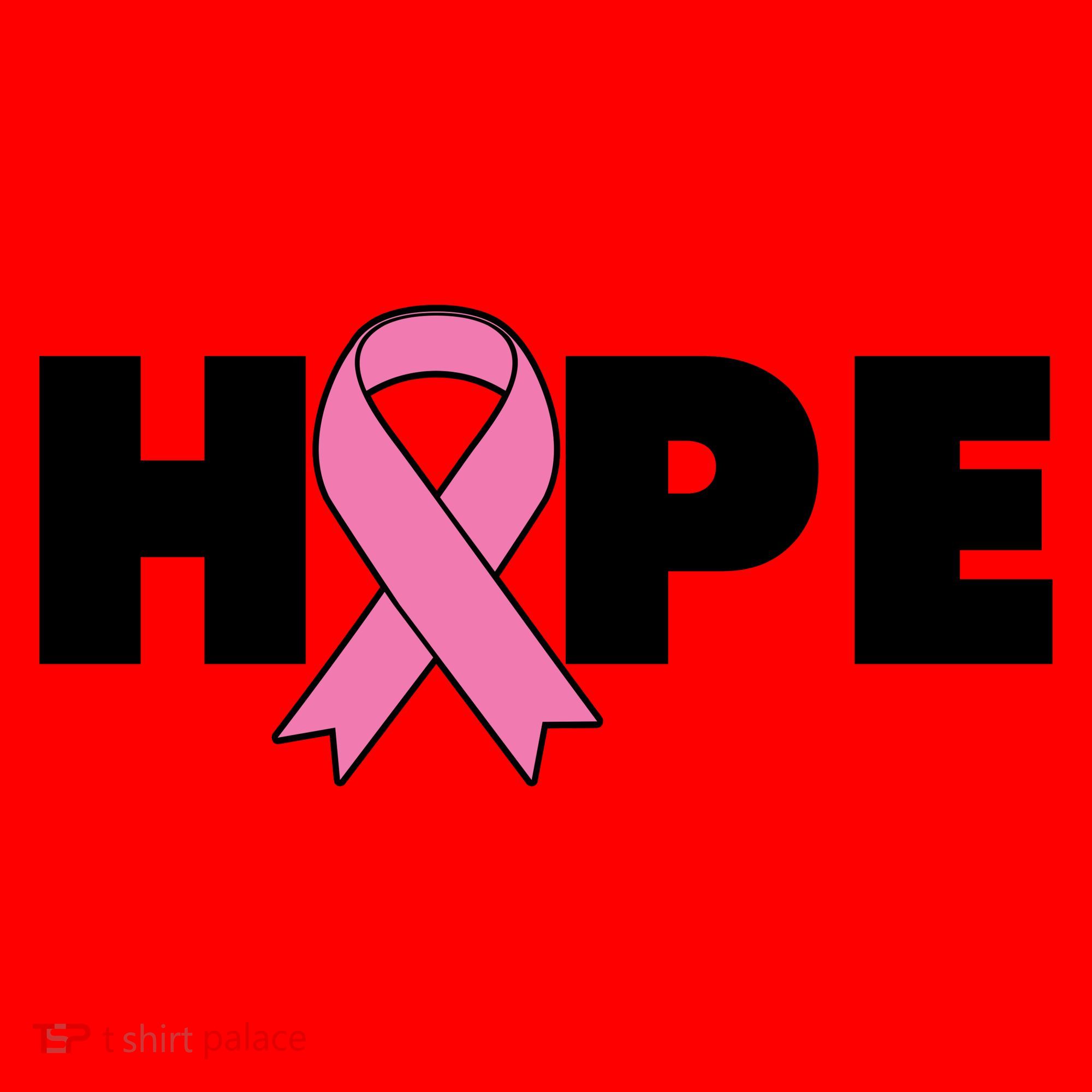 Hope Breast Cancer Awareness Ribbon Santa Hat