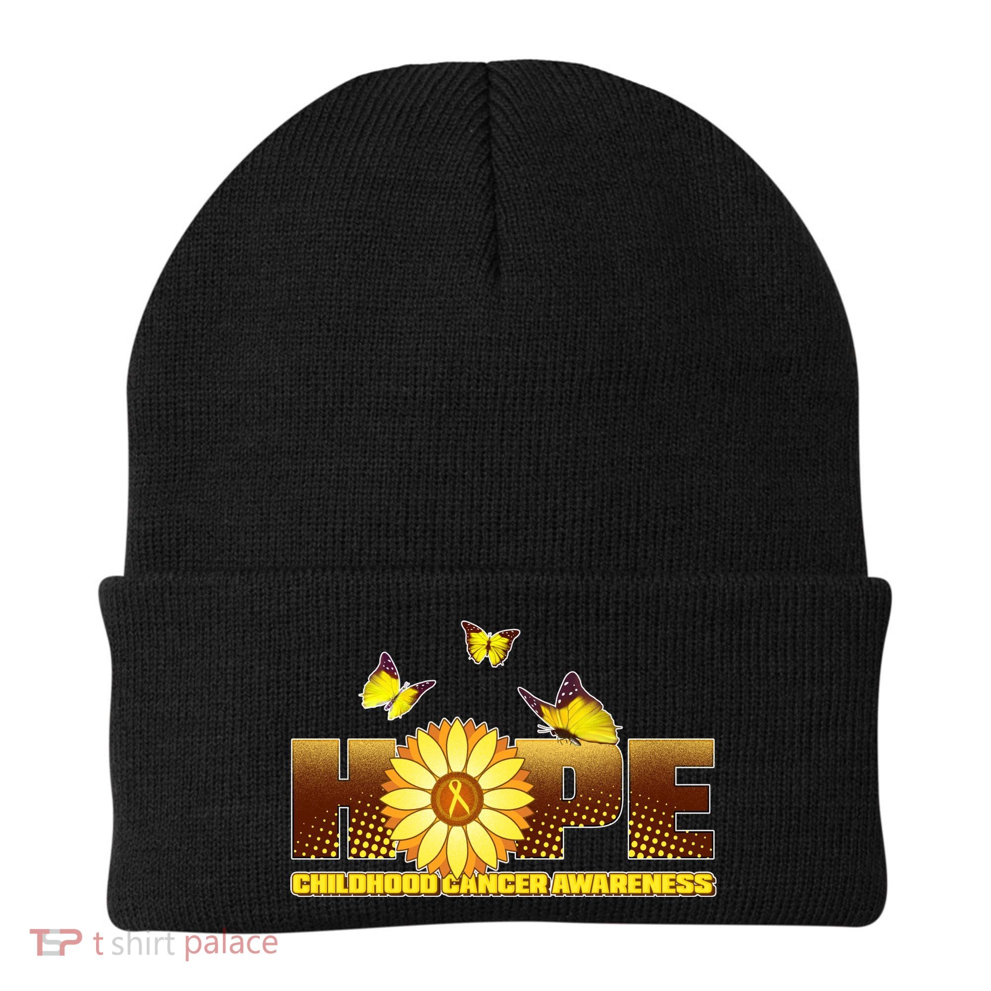 Hope Childhood Cancer Awareness Beanie