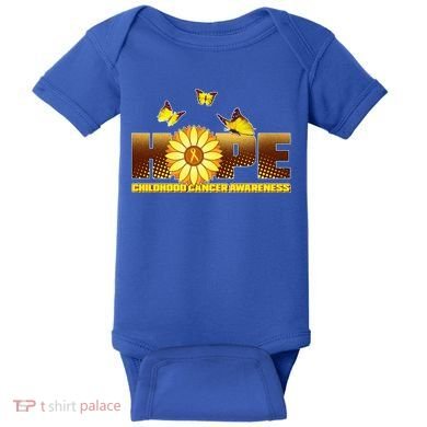Hope Childhood Cancer Awareness Baby Bodysuit