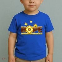 Hope Childhood Cancer Awareness Toddler T-Shirt thumb 2