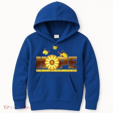 Hope Childhood Cancer Awareness Kids Hoodie