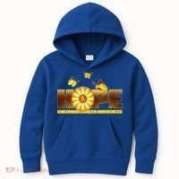 Hope Childhood Cancer Awareness Kids Hoodie thumb 0