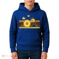 Hope Childhood Cancer Awareness Kids Hoodie thumb 4