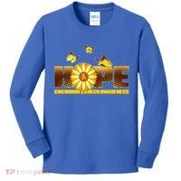 Hope Childhood Cancer Awareness Kids Long Sleeve Shirt thumb 0
