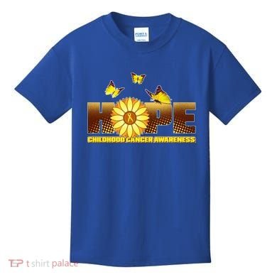 Hope Childhood Cancer Awareness Kids T-Shirt