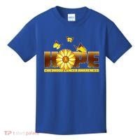 Hope Childhood Cancer Awareness Kids T-Shirt thumb 0