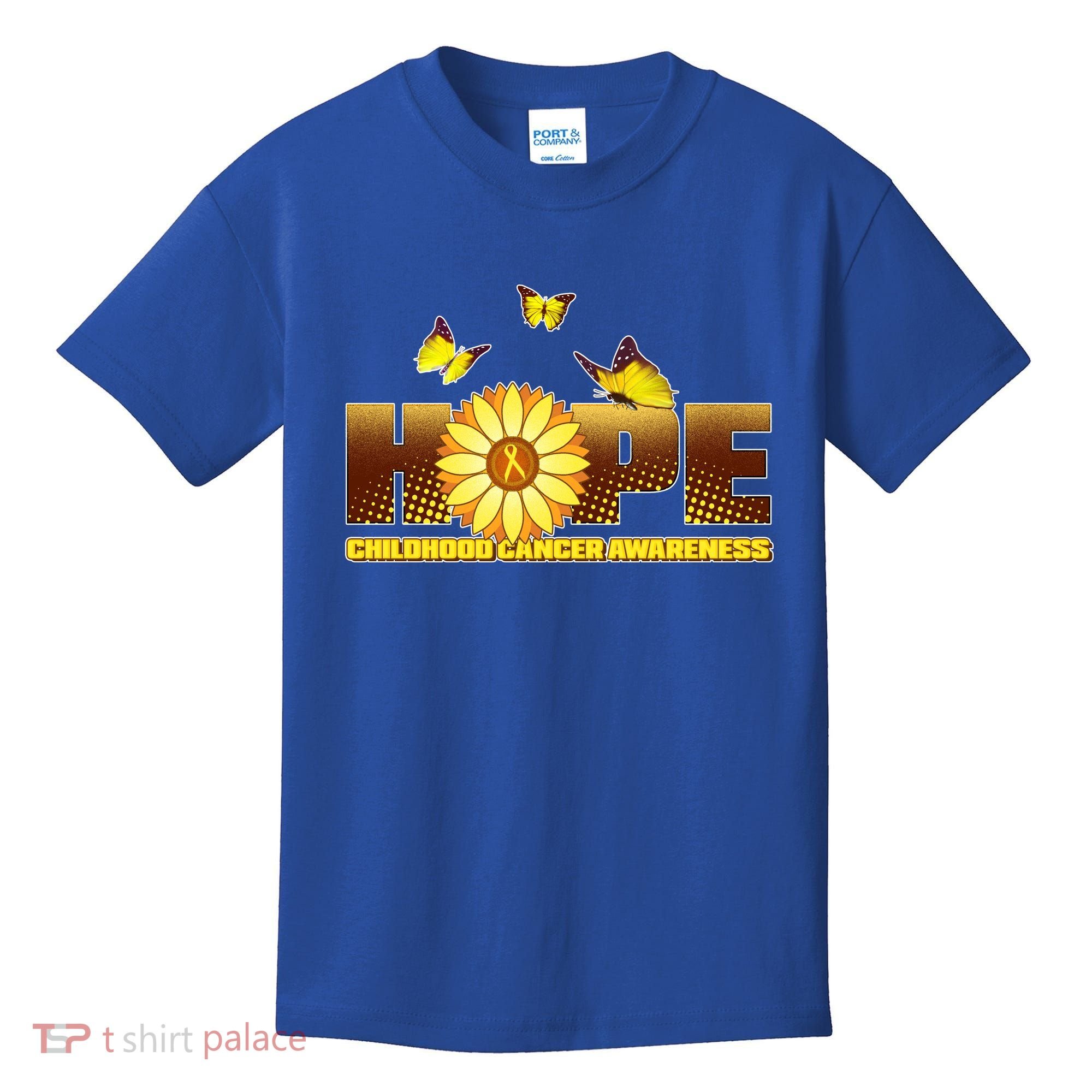 Hope Childhood Cancer Awareness Kids T-Shirt