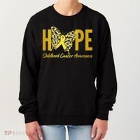 Hope Childhood Cancer Awareness Butterfly Women's Sweatshirt thumb 0