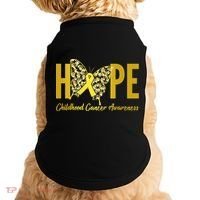 Hope Childhood Cancer Awareness Butterfly Doggie Tank thumb 0