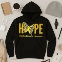 Hope Childhood Cancer Awareness Butterfly Hoodie thumb 3
