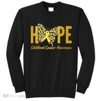 Hope Childhood Cancer Awareness Butterfly Sweatshirt thumb 0