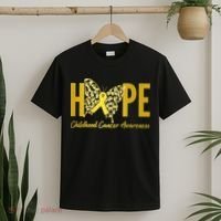 Hope Childhood Cancer Awareness Butterfly T-Shirt thumb 2
