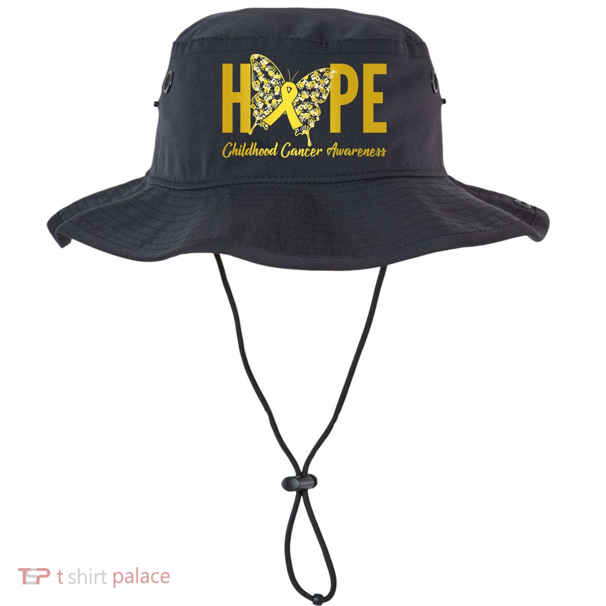 Hope Childhood Cancer Awareness Butterfly Bucket Hat