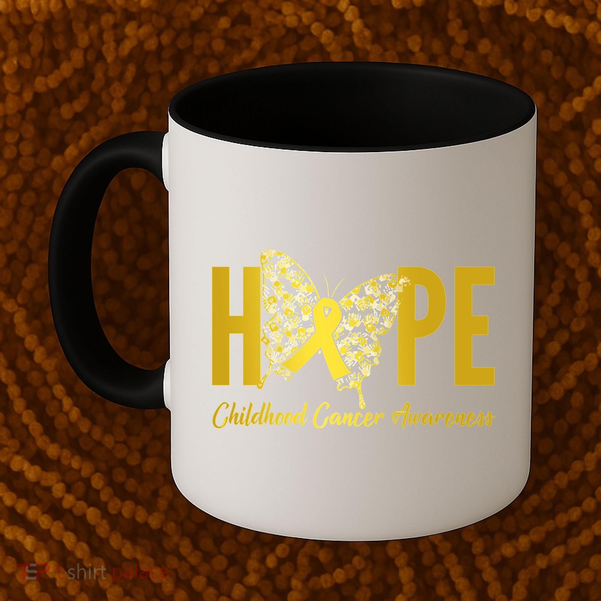 Hope Childhood Cancer Awareness Butterfly Coffee Mug
