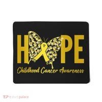 Hope Childhood Cancer Awareness Butterfly Mousepad thumb 0