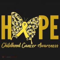 Hope Childhood Cancer Awareness Butterfly Mousepad thumb 1