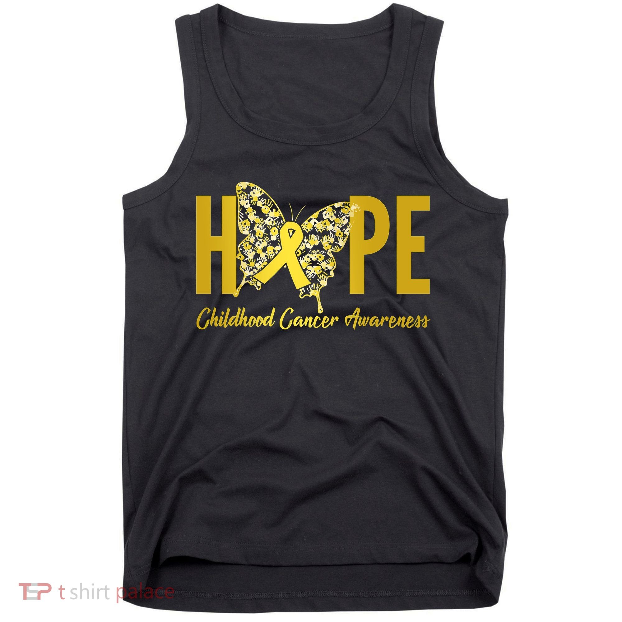 Hope Childhood Cancer Awareness Butterfly Tank Top