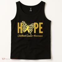 Hope Childhood Cancer Awareness Butterfly Tank Top thumb 2