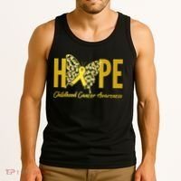 Hope Childhood Cancer Awareness Butterfly Tank Top thumb 3