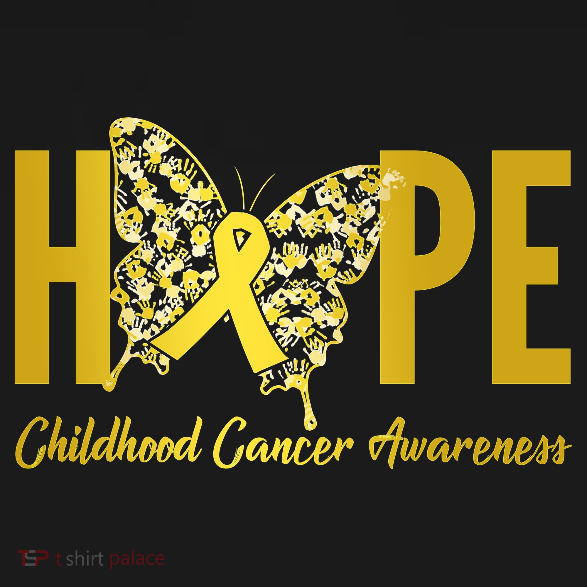 Hope Childhood Cancer Awareness Butterfly Visor