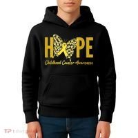 Hope Childhood Cancer Awareness Butterfly Kids Hoodie thumb 4