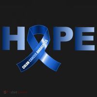 Hope Colon Cancer Awareness Fight Logo Doggie Tank thumb 4