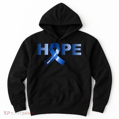 Hope Colon Cancer Awareness Fight Logo Hoodie