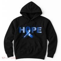 Hope Colon Cancer Awareness Fight Logo Hoodie thumb 0